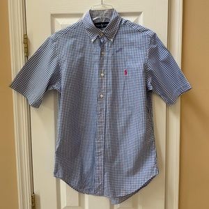 US Mens Short Sleeve Button Down Polo